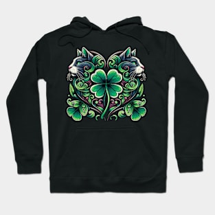 Cute Saint Patrick's Day Funny Cat for a Cat Lover Hoodie